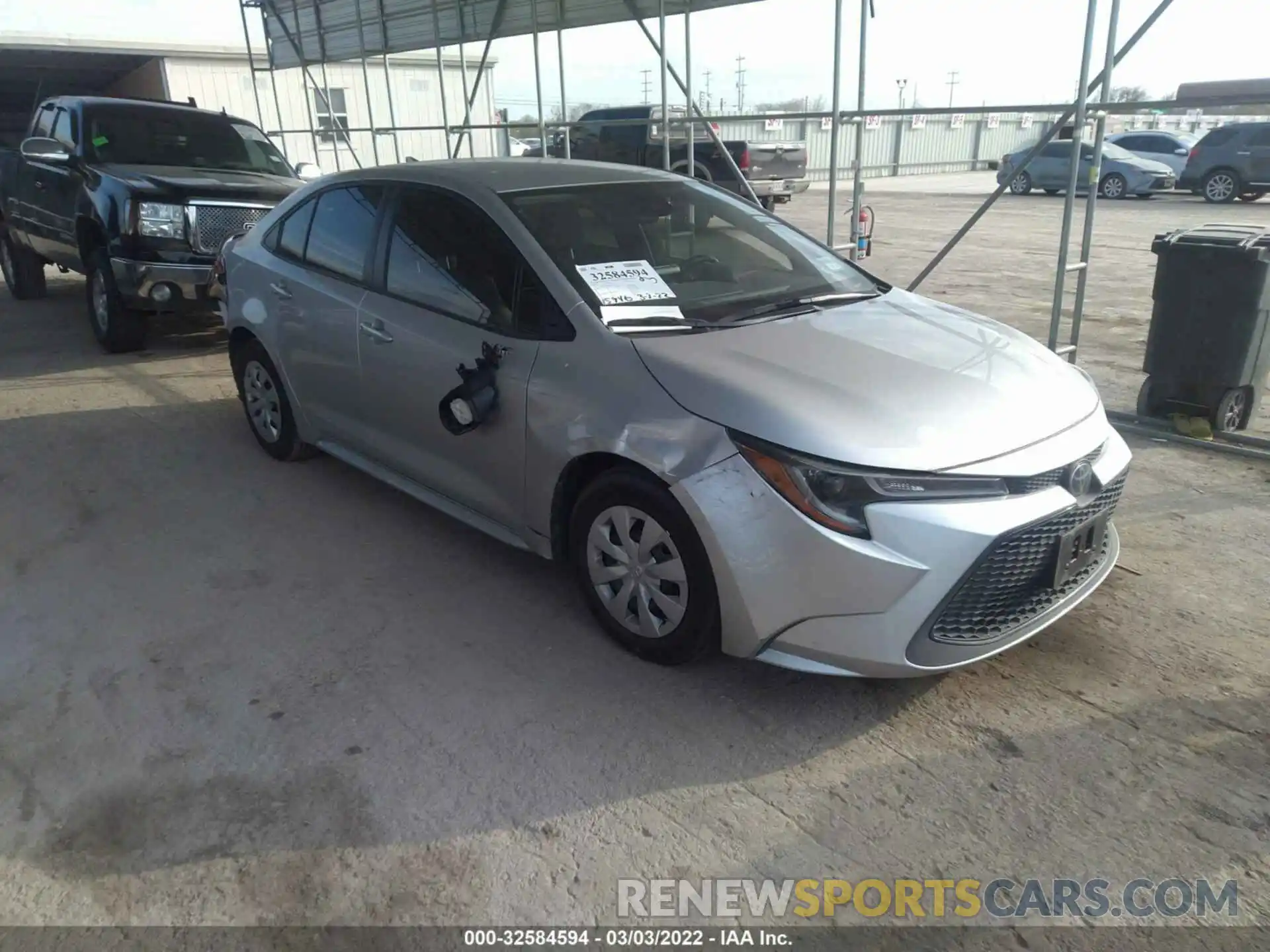 1 Photograph of a damaged car JTDDPMAE9MJ122922 TOYOTA COROLLA 2021