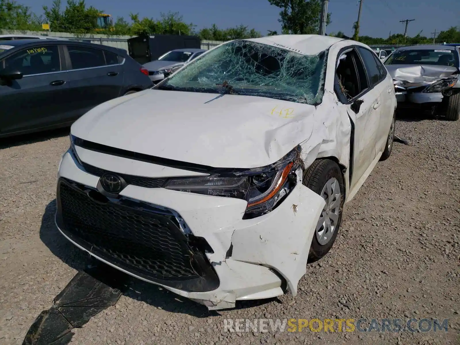 2 Photograph of a damaged car JTDDPMAE9MJ171697 TOYOTA COROLLA 2021