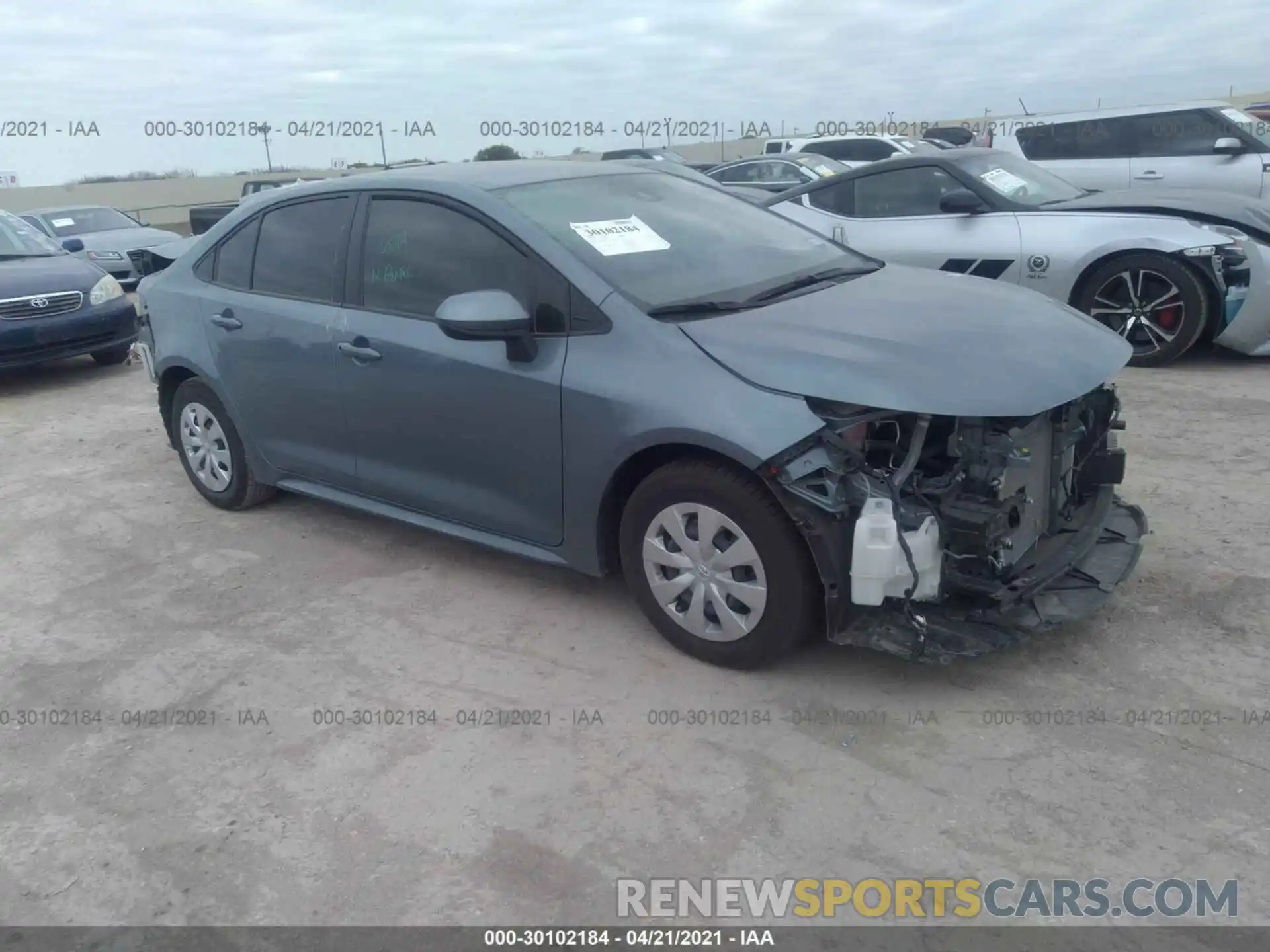 1 Photograph of a damaged car JTDDPMAEXMJ122962 TOYOTA COROLLA 2021