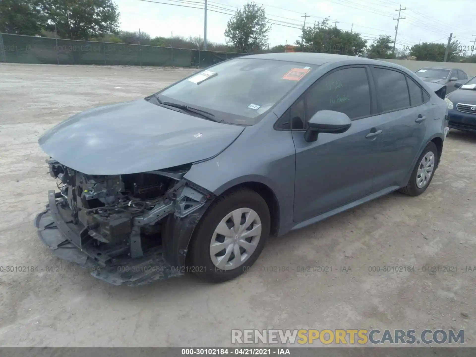 2 Photograph of a damaged car JTDDPMAEXMJ122962 TOYOTA COROLLA 2021