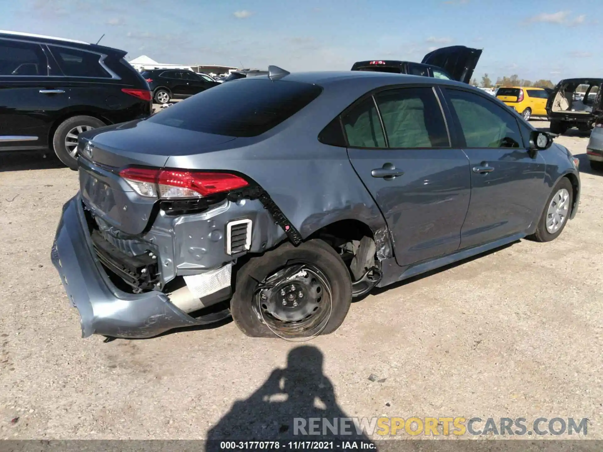 4 Photograph of a damaged car JTDDPMAEXMJ145190 TOYOTA COROLLA 2021