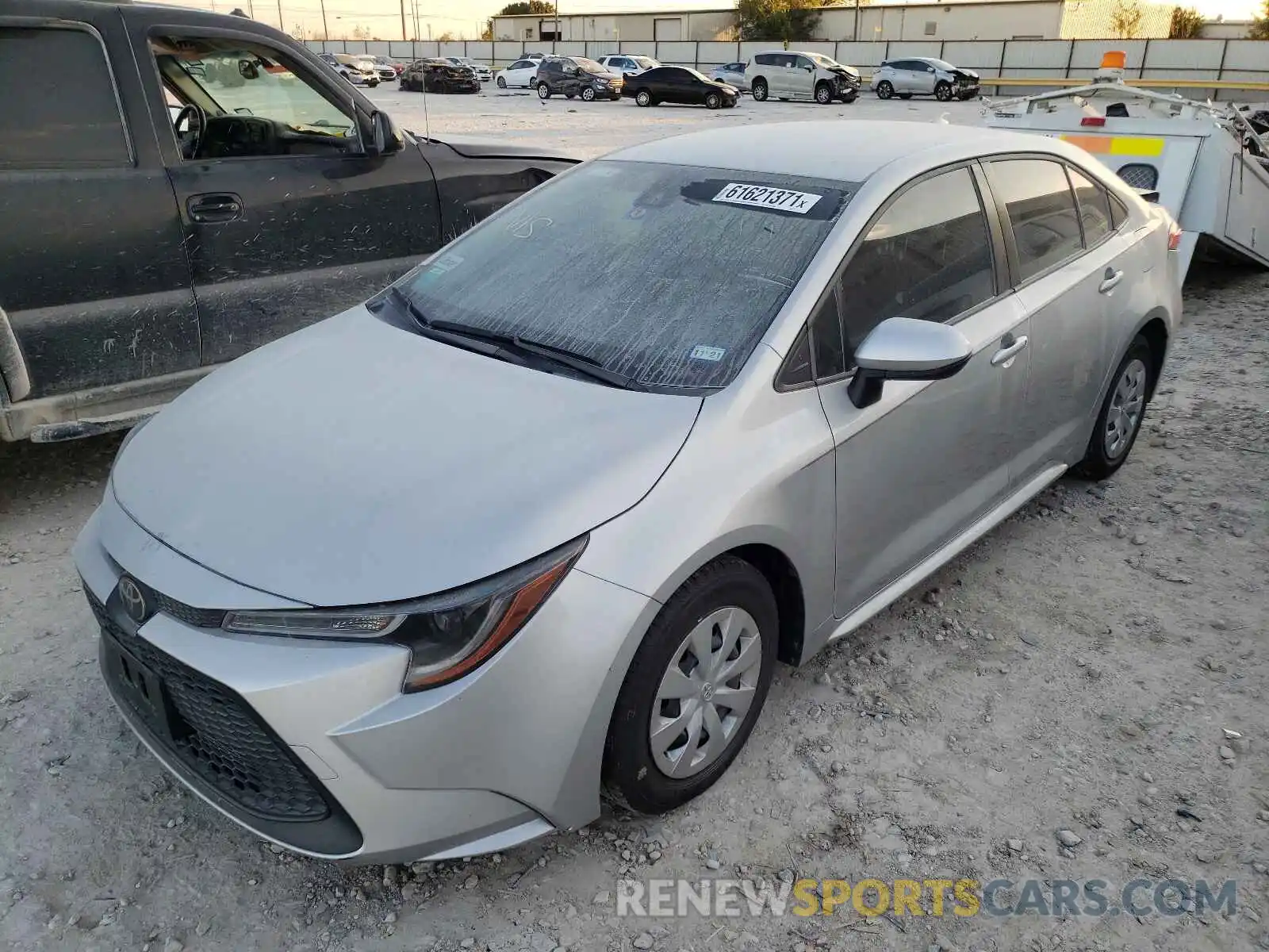 2 Photograph of a damaged car JTDDPRAE6LJ072105 TOYOTA COROLLA 2021