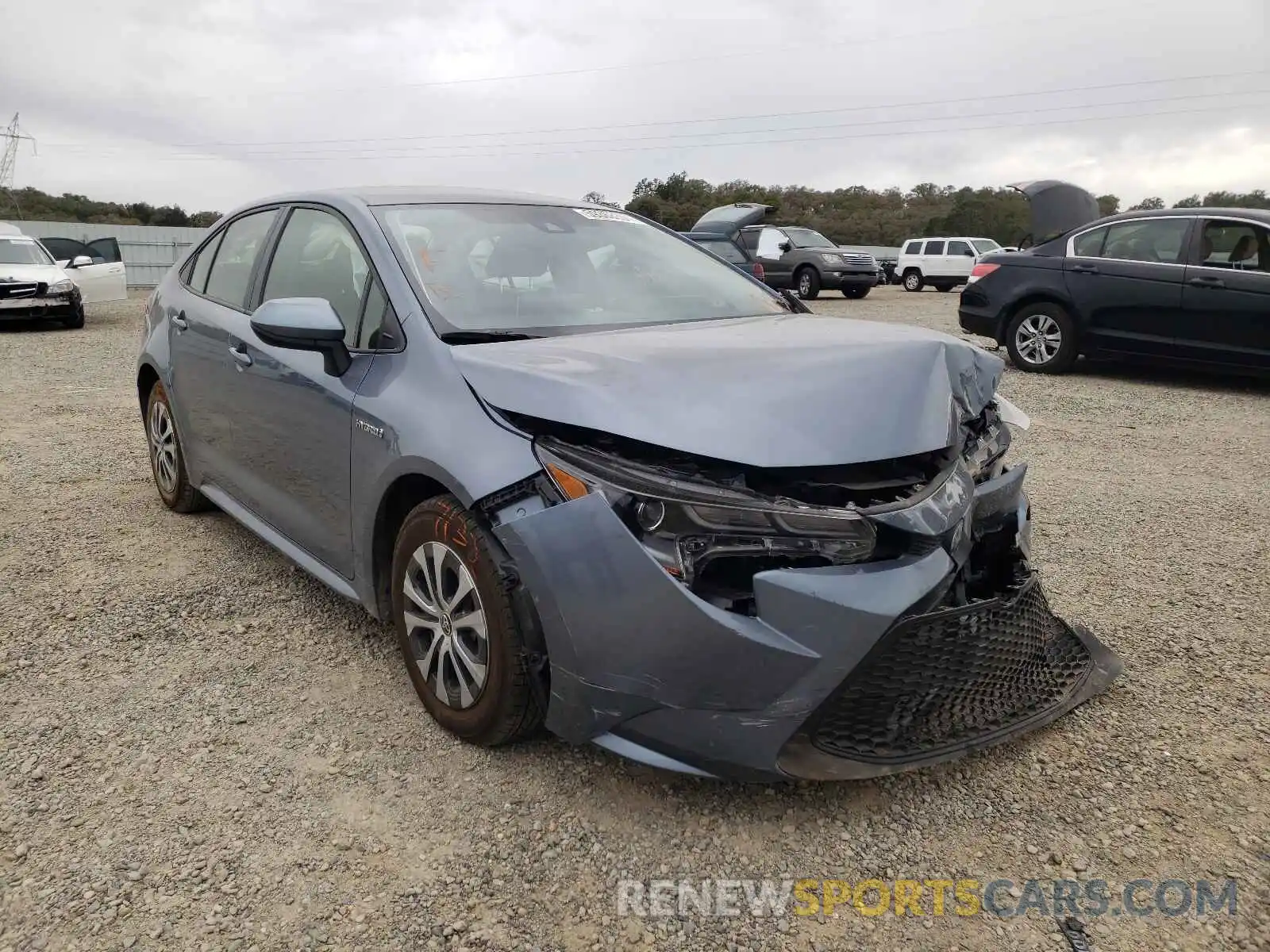 1 Photograph of a damaged car JTDEAMDE0MJ000354 TOYOTA COROLLA 2021