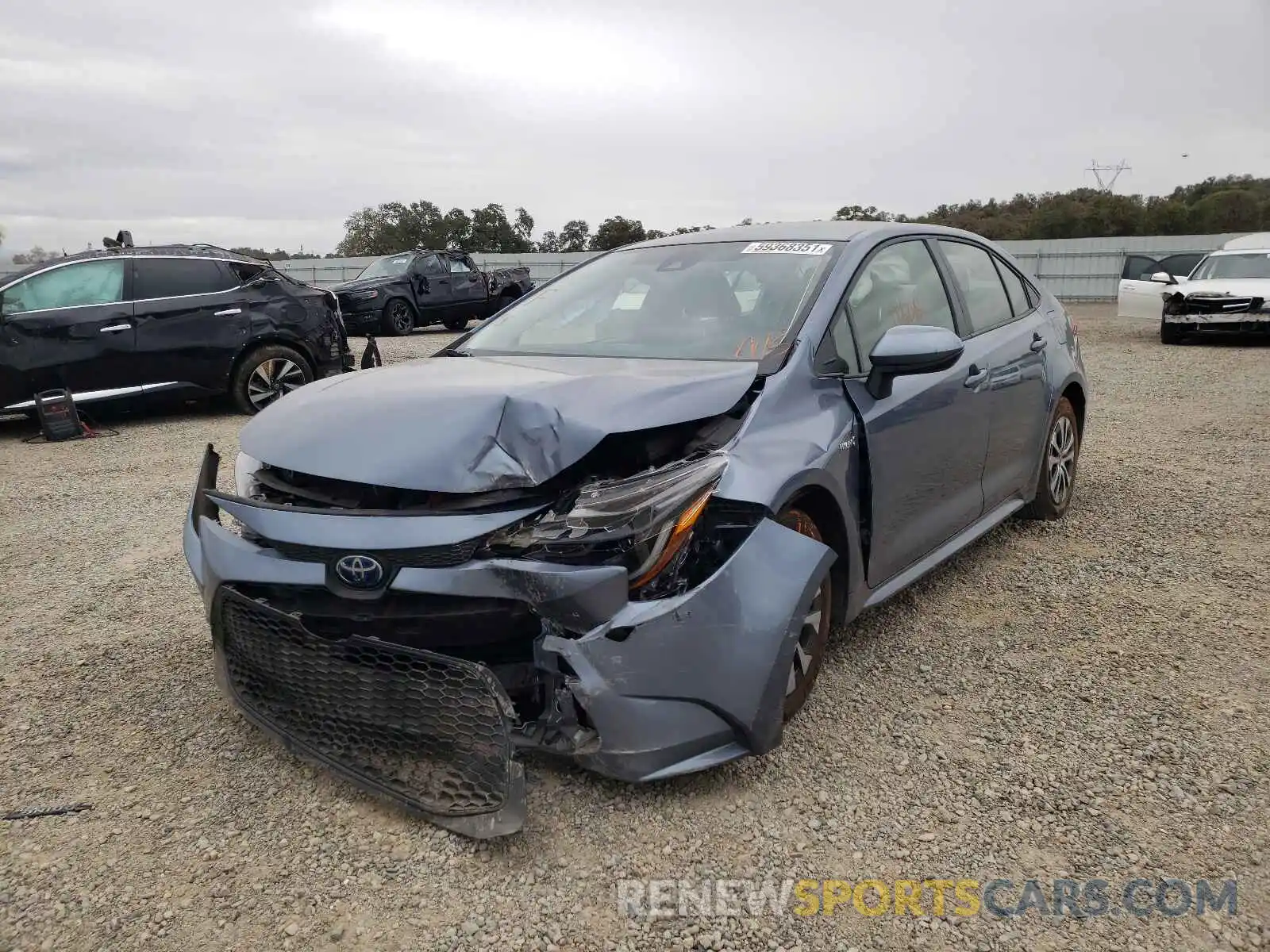 2 Photograph of a damaged car JTDEAMDE0MJ000354 TOYOTA COROLLA 2021