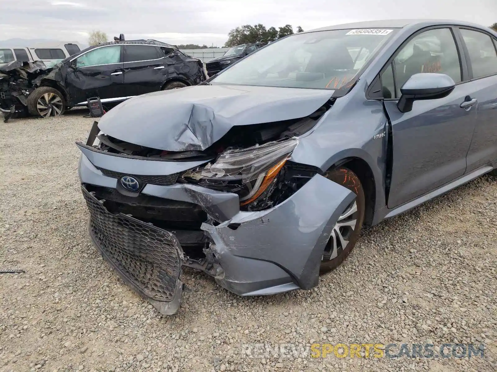 9 Photograph of a damaged car JTDEAMDE0MJ000354 TOYOTA COROLLA 2021