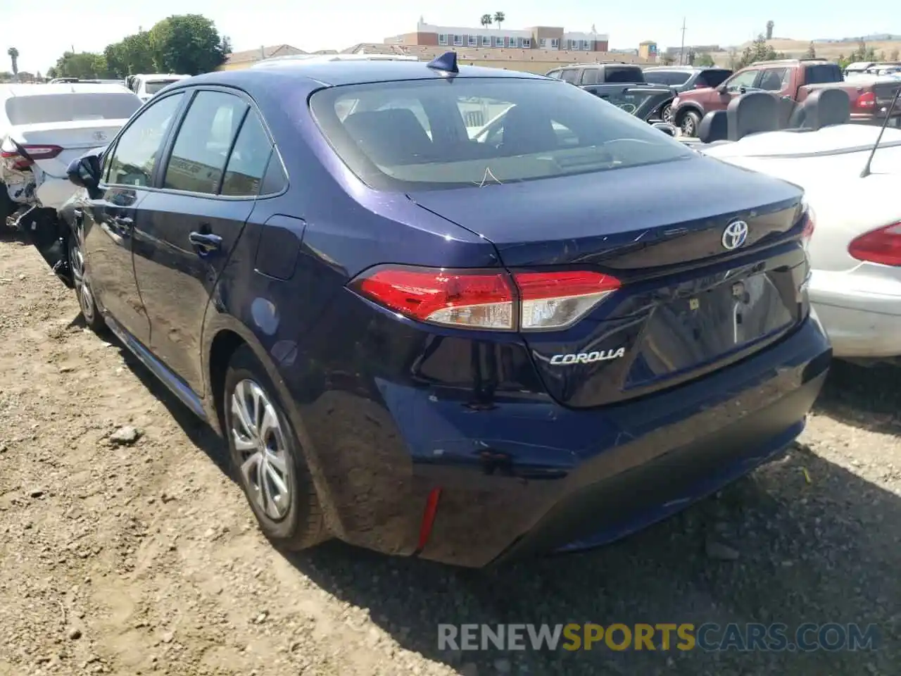 3 Photograph of a damaged car JTDEAMDE0MJ000600 TOYOTA COROLLA 2021