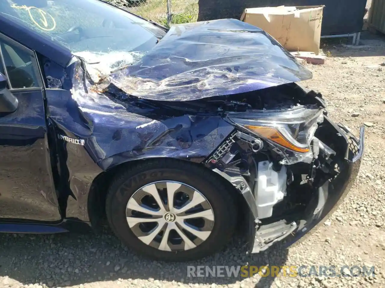 9 Photograph of a damaged car JTDEAMDE0MJ000600 TOYOTA COROLLA 2021