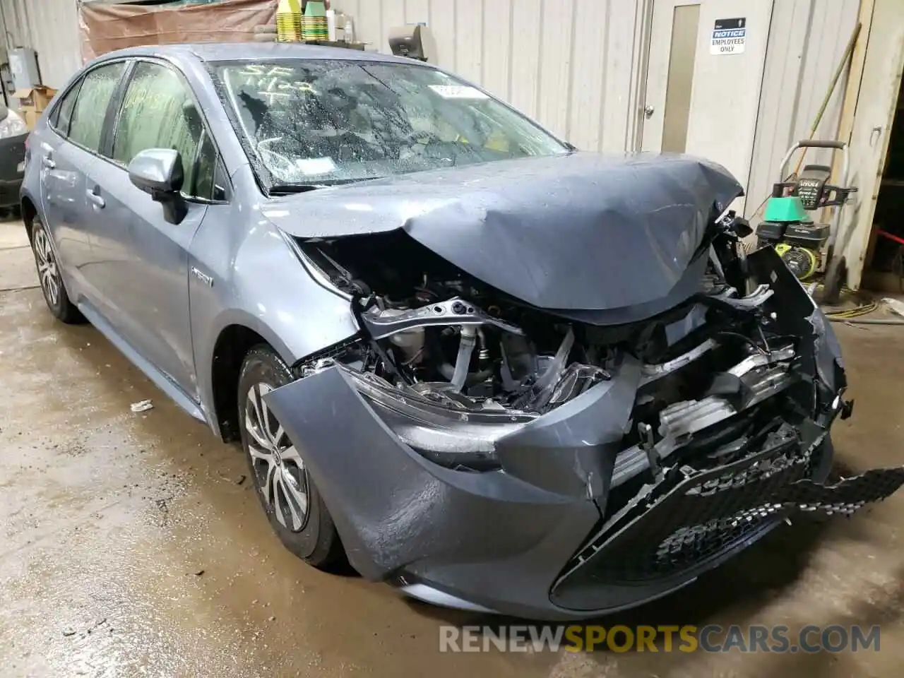 1 Photograph of a damaged car JTDEAMDE0MJ000810 TOYOTA COROLLA 2021