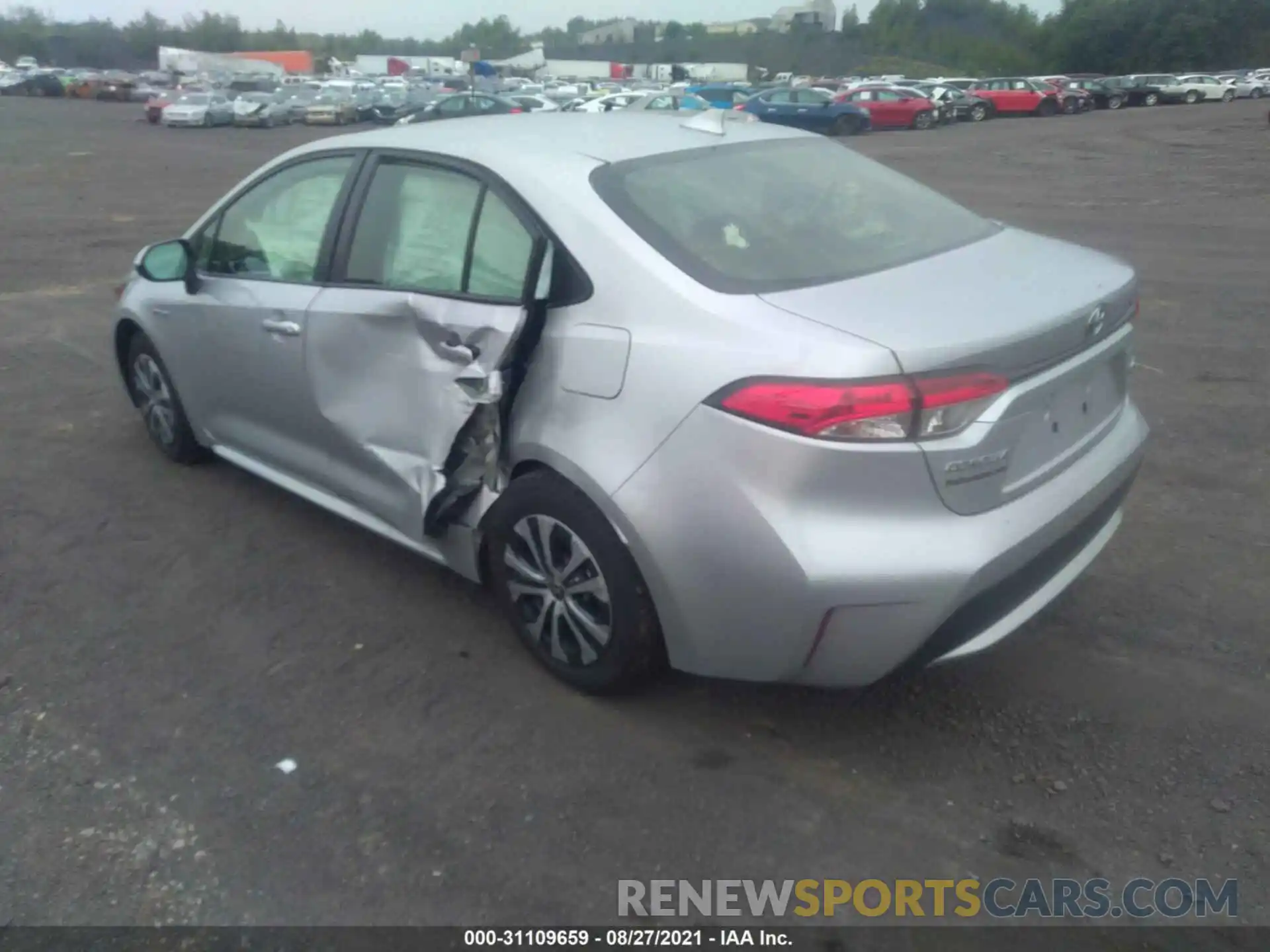 3 Photograph of a damaged car JTDEAMDE0MJ001617 TOYOTA COROLLA 2021