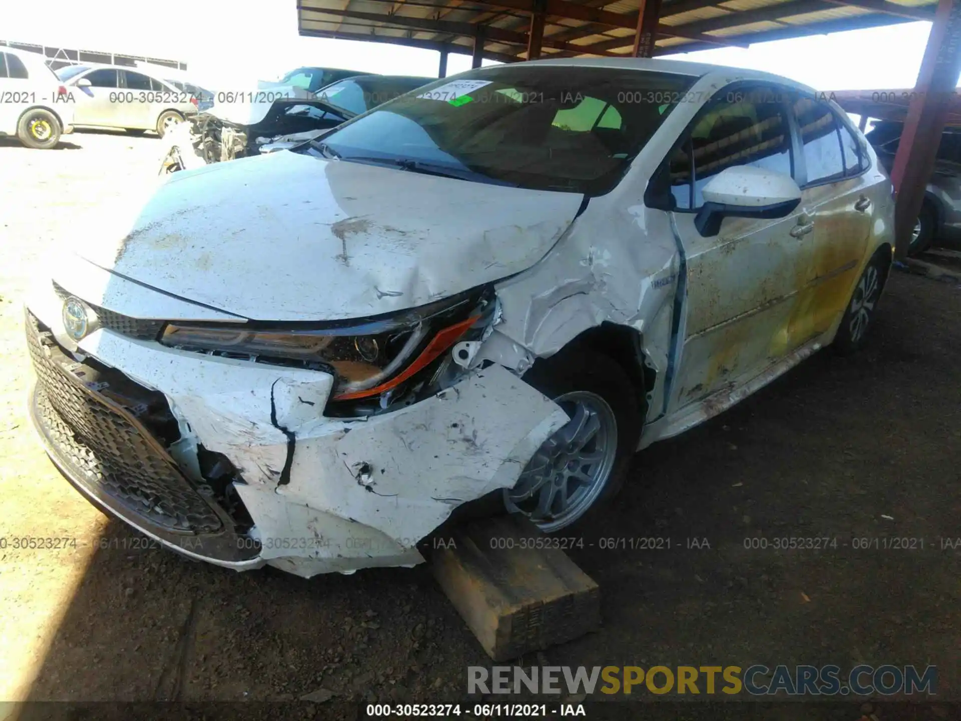 6 Photograph of a damaged car JTDEAMDE0MJ002038 TOYOTA COROLLA 2021