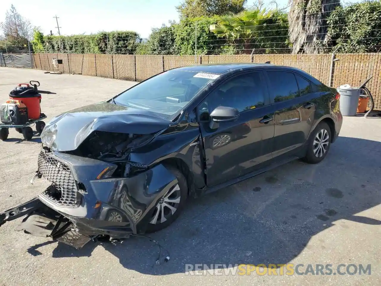 1 Photograph of a damaged car JTDEAMDE0MJ002234 TOYOTA COROLLA 2021