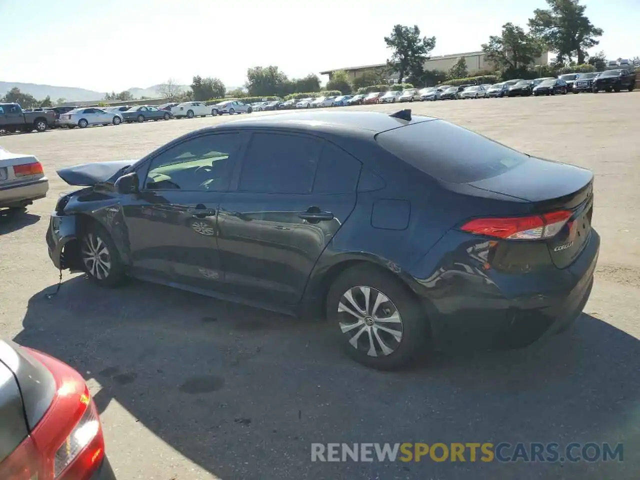 2 Photograph of a damaged car JTDEAMDE0MJ002234 TOYOTA COROLLA 2021