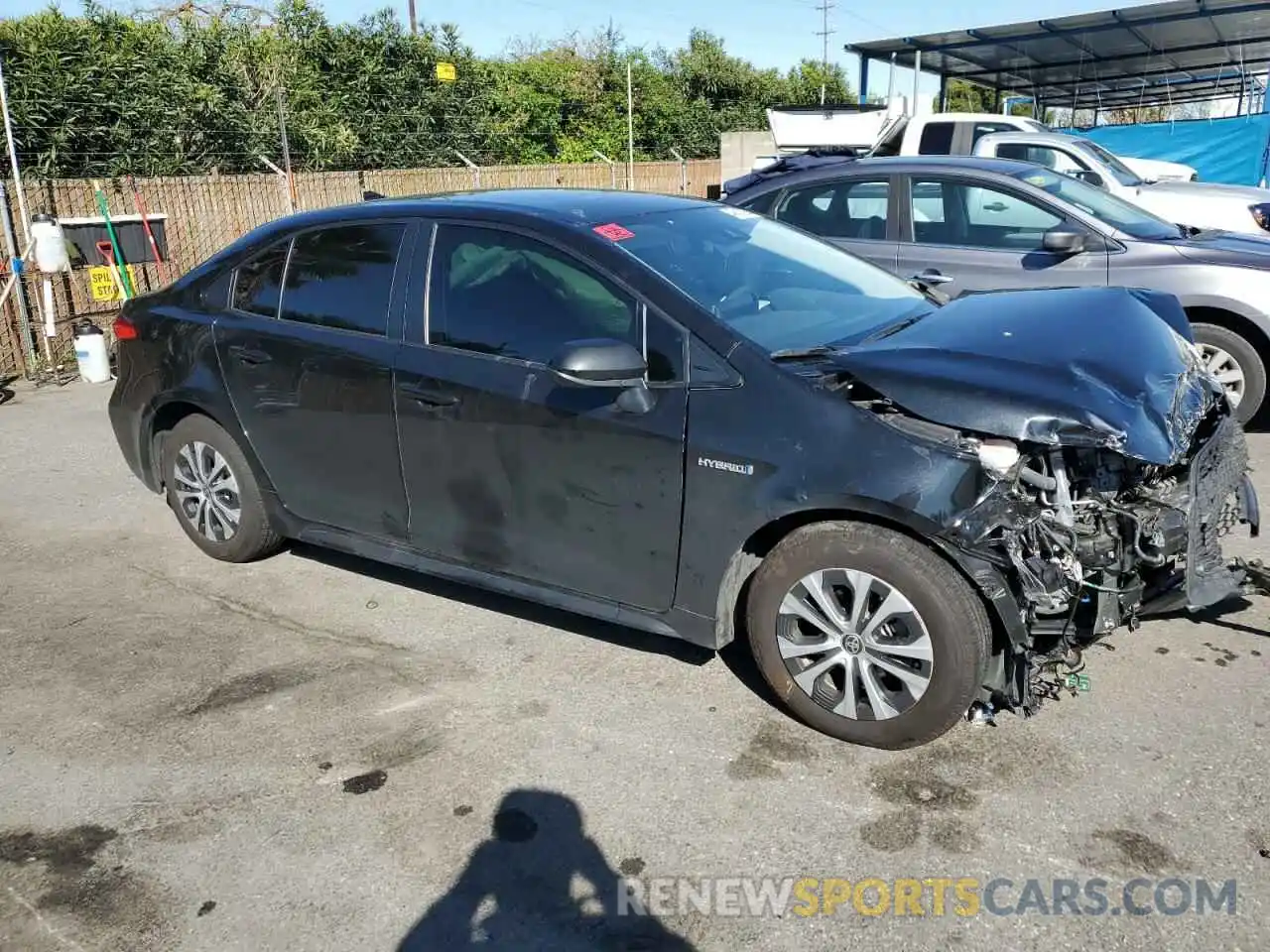 4 Photograph of a damaged car JTDEAMDE0MJ002234 TOYOTA COROLLA 2021