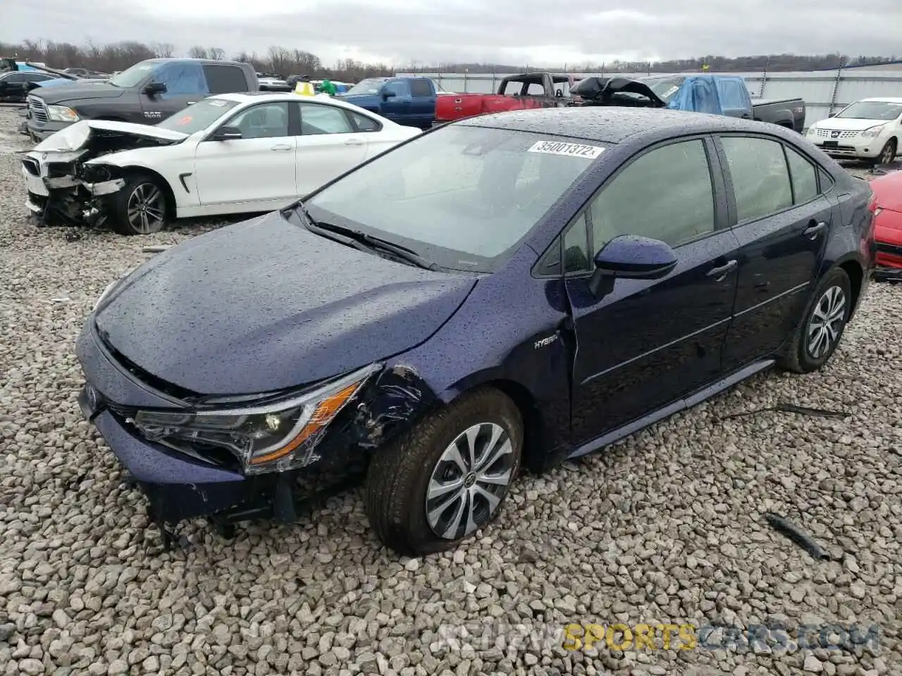 2 Photograph of a damaged car JTDEAMDE0MJ002623 TOYOTA COROLLA 2021