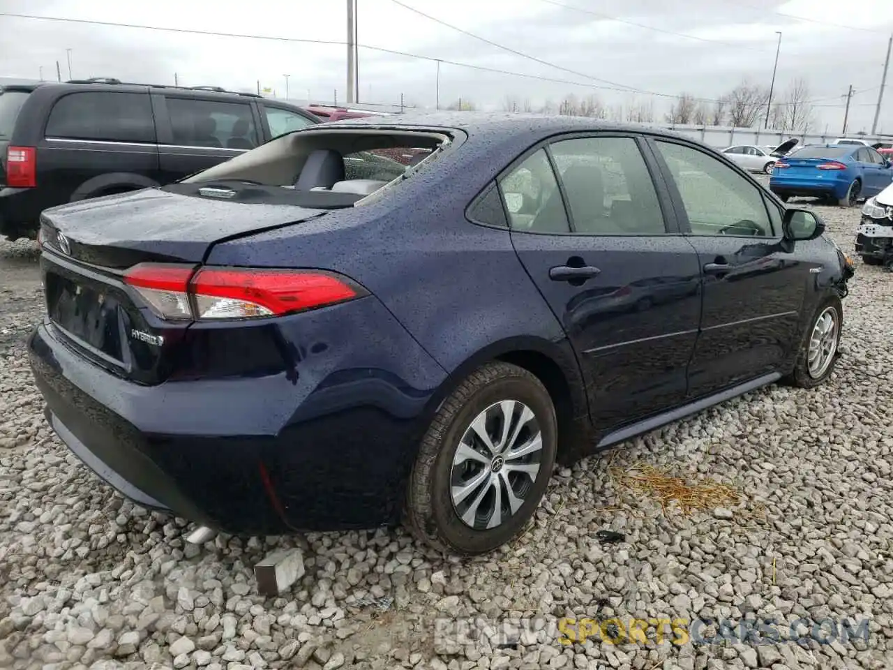 4 Photograph of a damaged car JTDEAMDE0MJ002623 TOYOTA COROLLA 2021