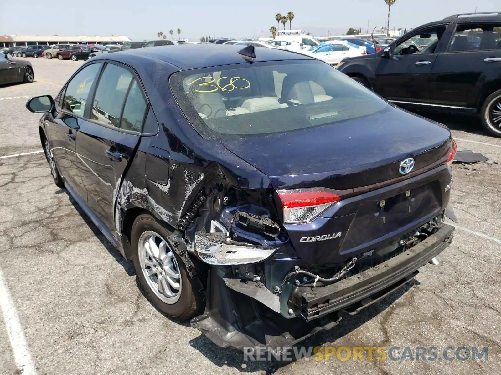 3 Photograph of a damaged car JTDEAMDE0MJ003061 TOYOTA COROLLA 2021