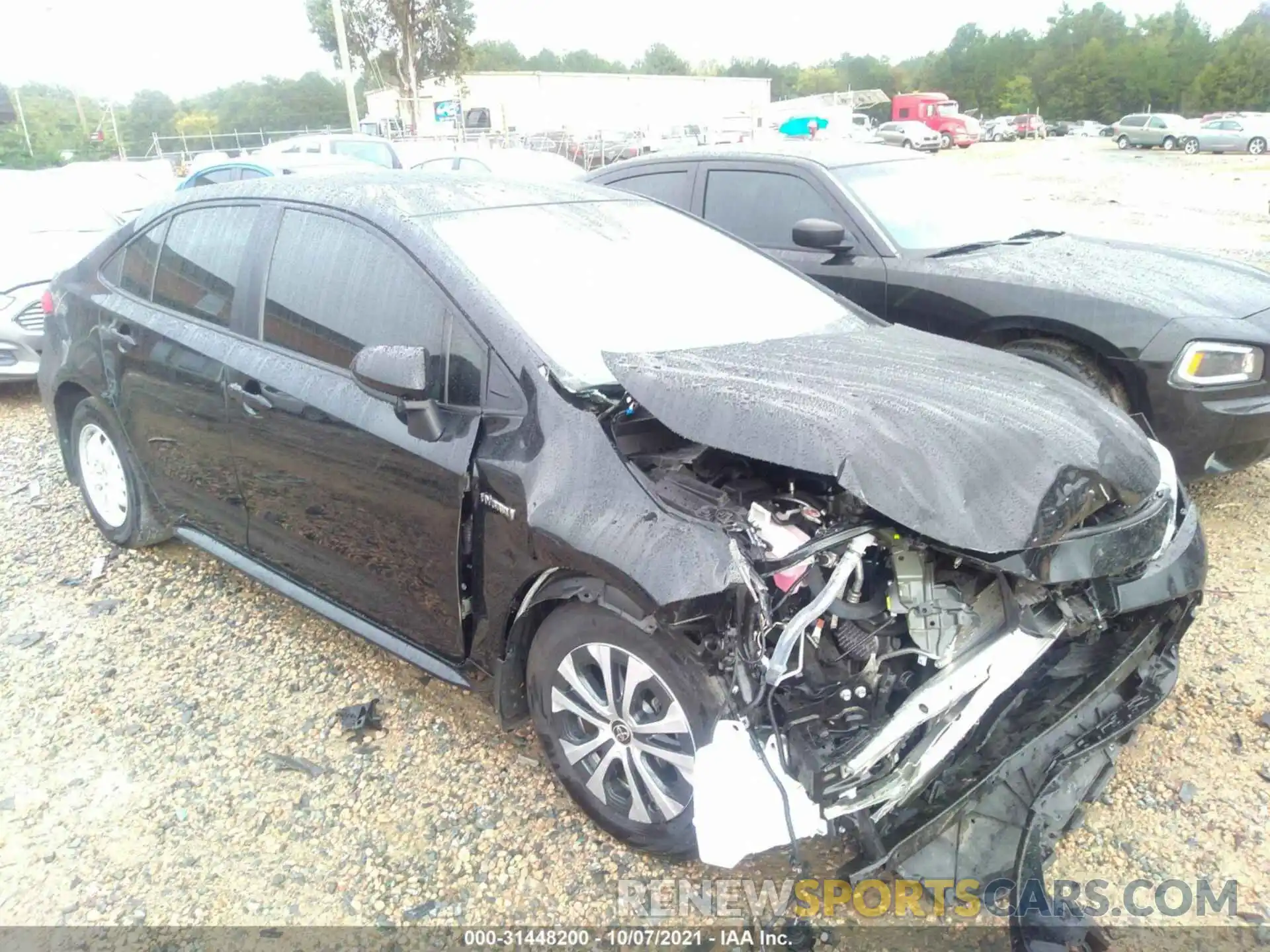 1 Photograph of a damaged car JTDEAMDE0MJ003318 TOYOTA COROLLA 2021