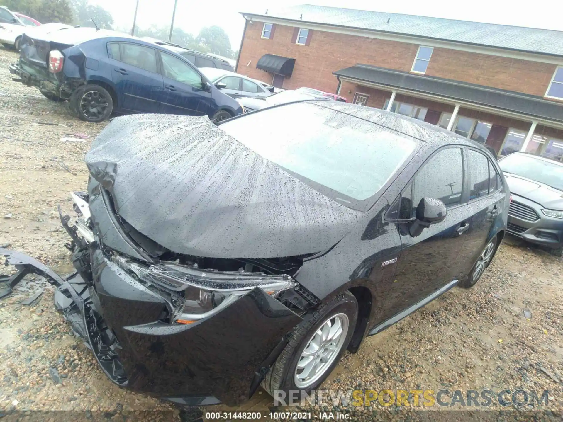 2 Photograph of a damaged car JTDEAMDE0MJ003318 TOYOTA COROLLA 2021