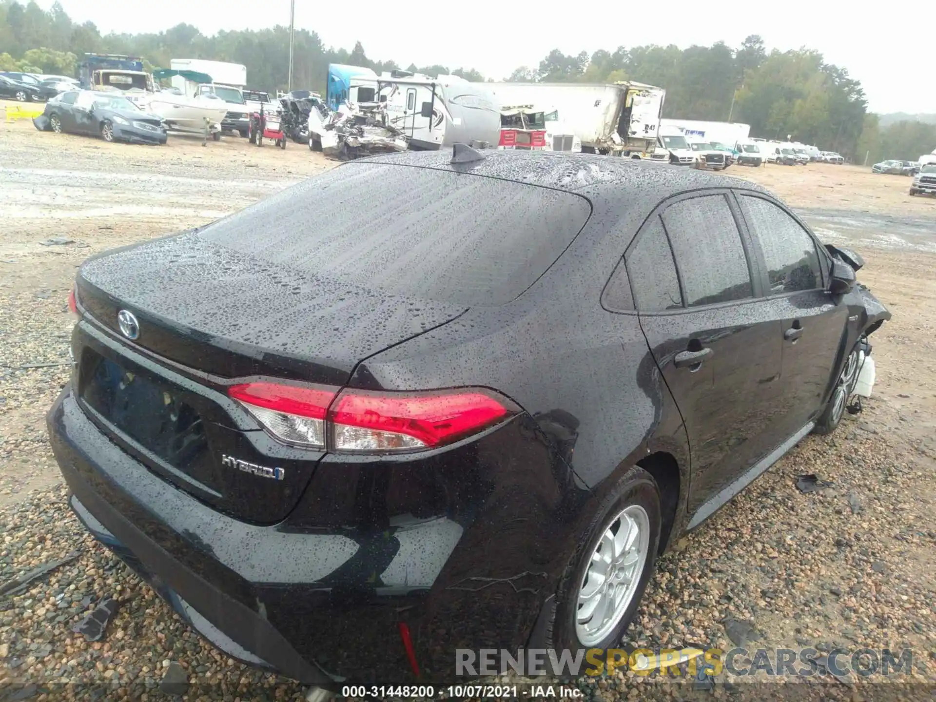 4 Photograph of a damaged car JTDEAMDE0MJ003318 TOYOTA COROLLA 2021