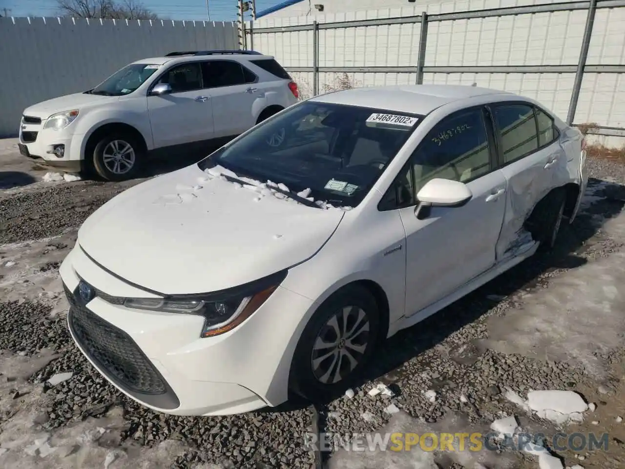 2 Photograph of a damaged car JTDEAMDE0MJ003898 TOYOTA COROLLA 2021