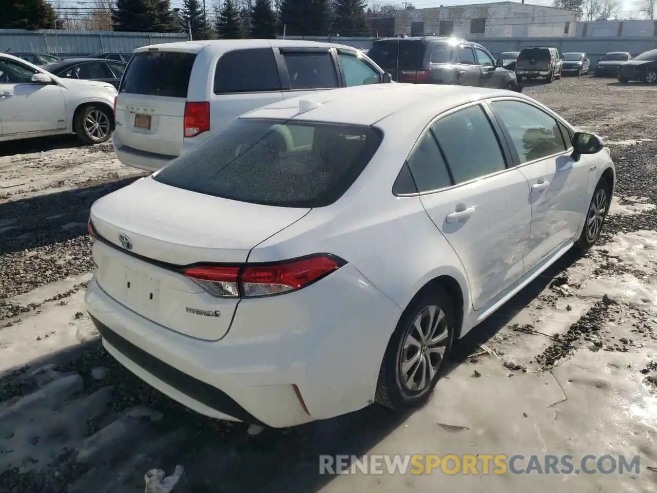 4 Photograph of a damaged car JTDEAMDE0MJ003898 TOYOTA COROLLA 2021