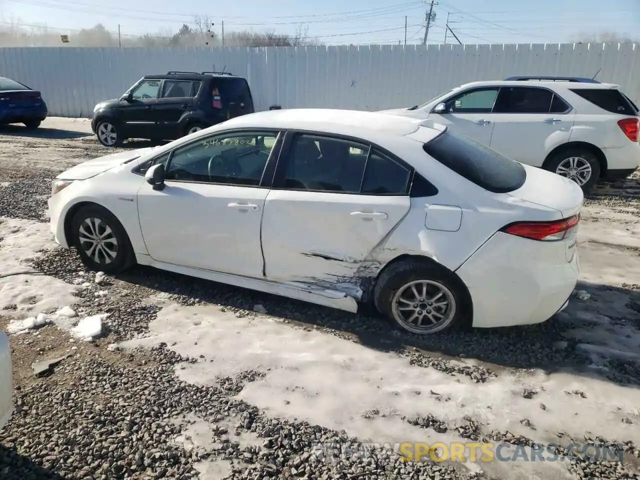 9 Photograph of a damaged car JTDEAMDE0MJ003898 TOYOTA COROLLA 2021