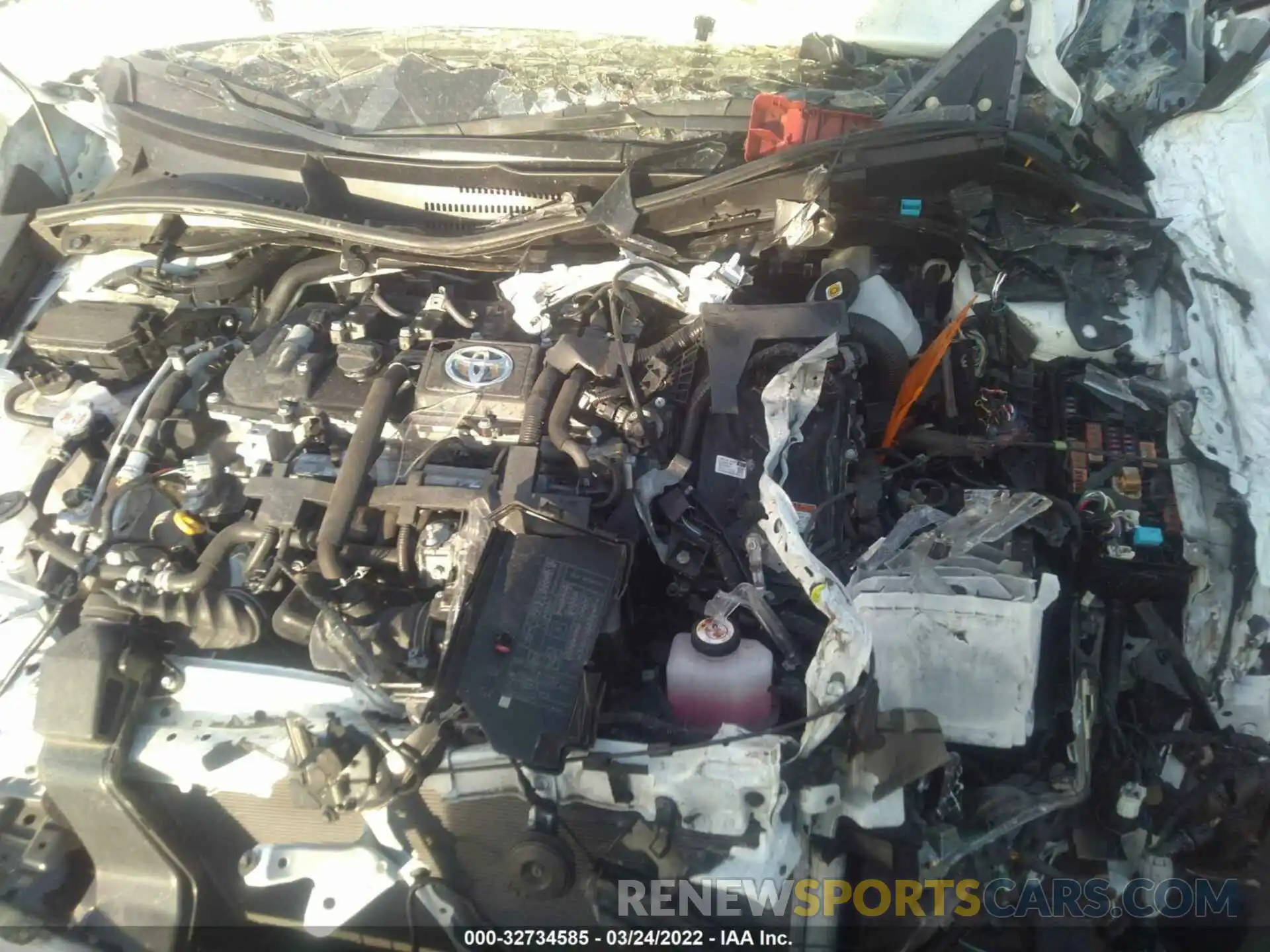 10 Photograph of a damaged car JTDEAMDE0MJ005005 TOYOTA COROLLA 2021