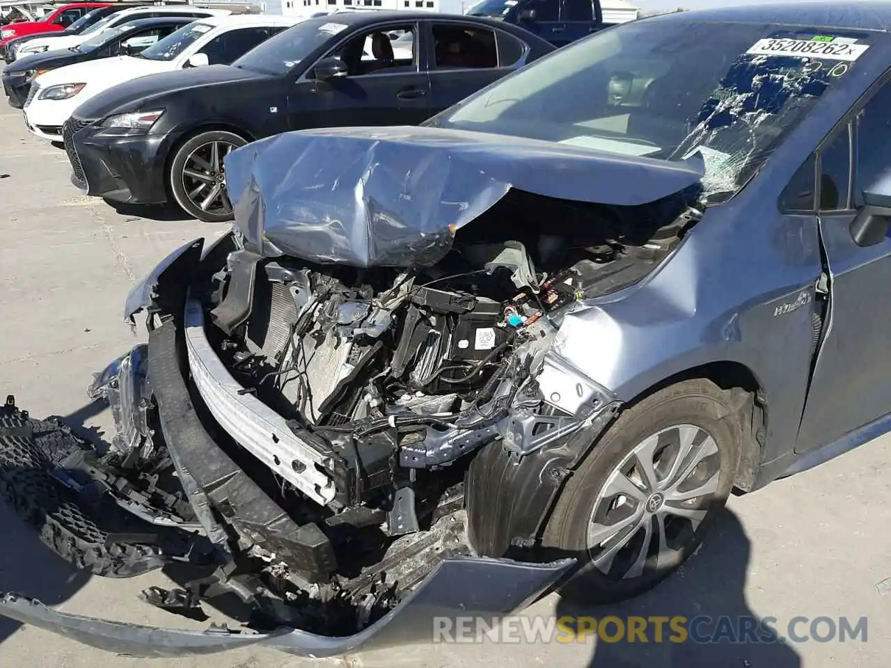 9 Photograph of a damaged car JTDEAMDE0MJ005280 TOYOTA COROLLA 2021