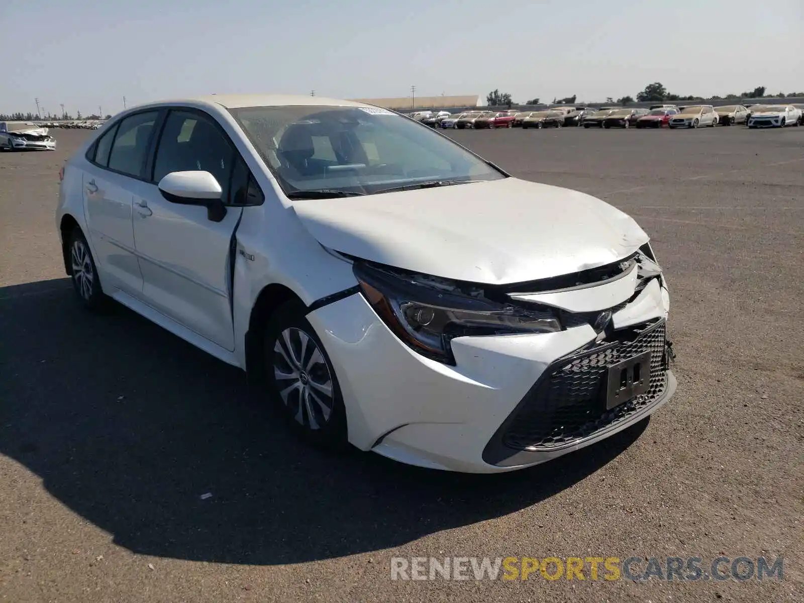 1 Photograph of a damaged car JTDEAMDE0MJ006381 TOYOTA COROLLA 2021