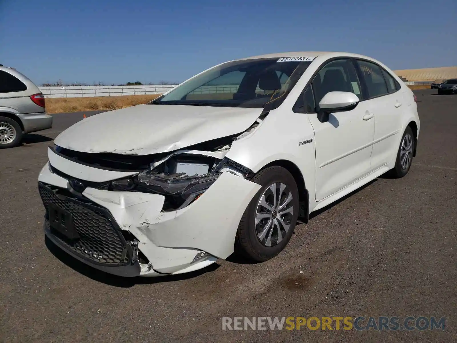 2 Photograph of a damaged car JTDEAMDE0MJ006381 TOYOTA COROLLA 2021