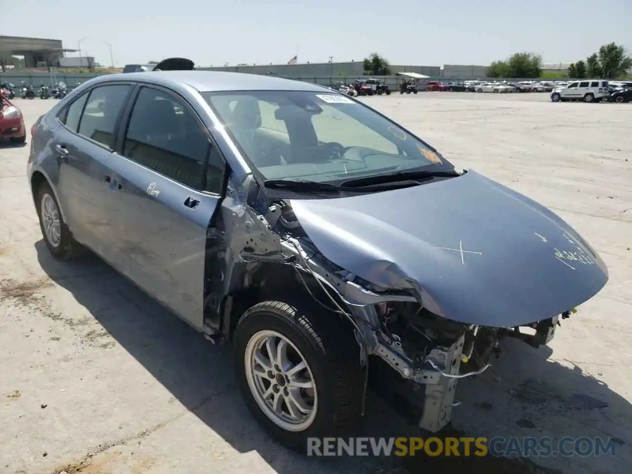 1 Photograph of a damaged car JTDEAMDE0MJ006896 TOYOTA COROLLA 2021