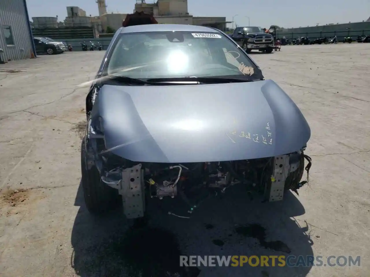 9 Photograph of a damaged car JTDEAMDE0MJ006896 TOYOTA COROLLA 2021