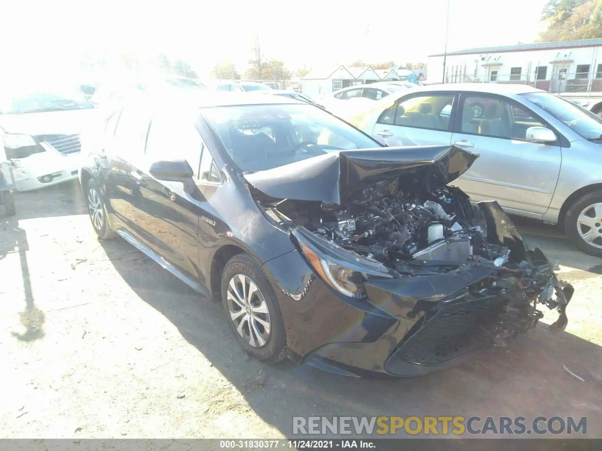 1 Photograph of a damaged car JTDEAMDE0MJ007093 TOYOTA COROLLA 2021