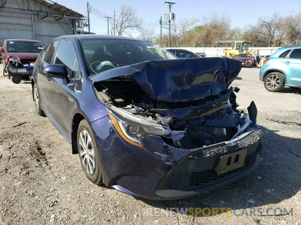 1 Photograph of a damaged car JTDEAMDE0MJ008003 TOYOTA COROLLA 2021