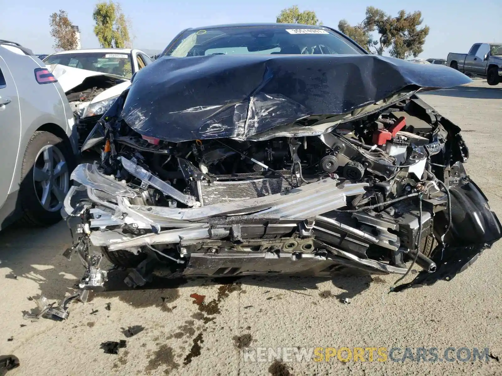 9 Photograph of a damaged car JTDEAMDE0MJ008308 TOYOTA COROLLA 2021