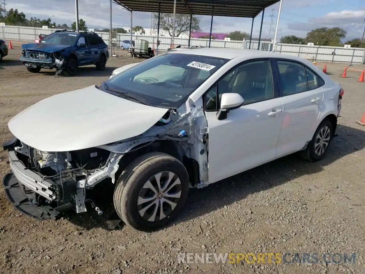 1 Photograph of a damaged car JTDEAMDE0MJ008549 TOYOTA COROLLA 2021