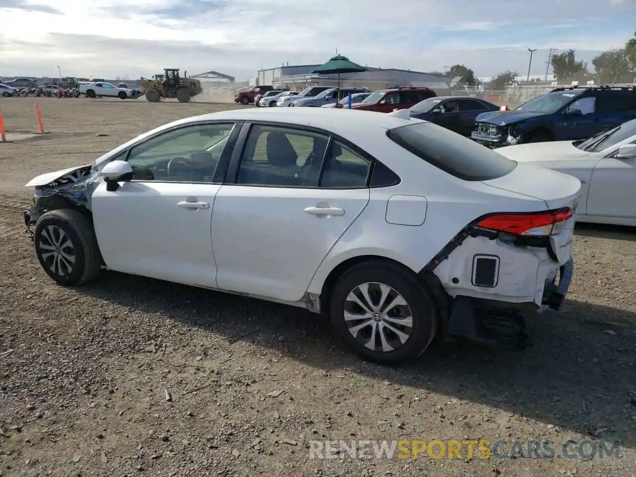 2 Photograph of a damaged car JTDEAMDE0MJ008549 TOYOTA COROLLA 2021