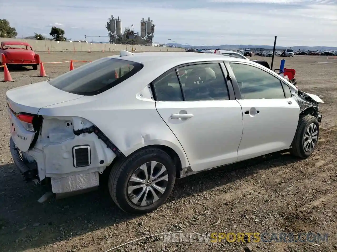 3 Photograph of a damaged car JTDEAMDE0MJ008549 TOYOTA COROLLA 2021