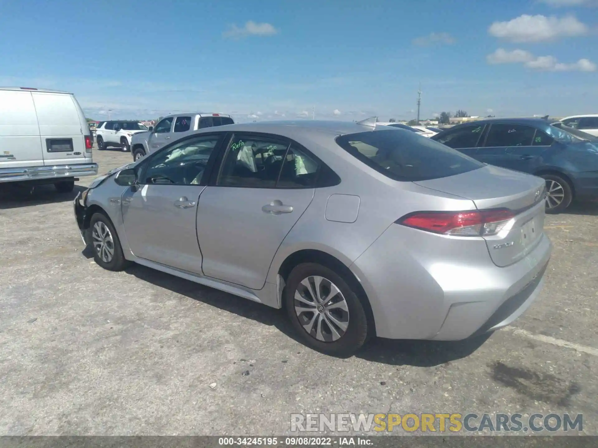 3 Photograph of a damaged car JTDEAMDE0MJ009068 TOYOTA COROLLA 2021