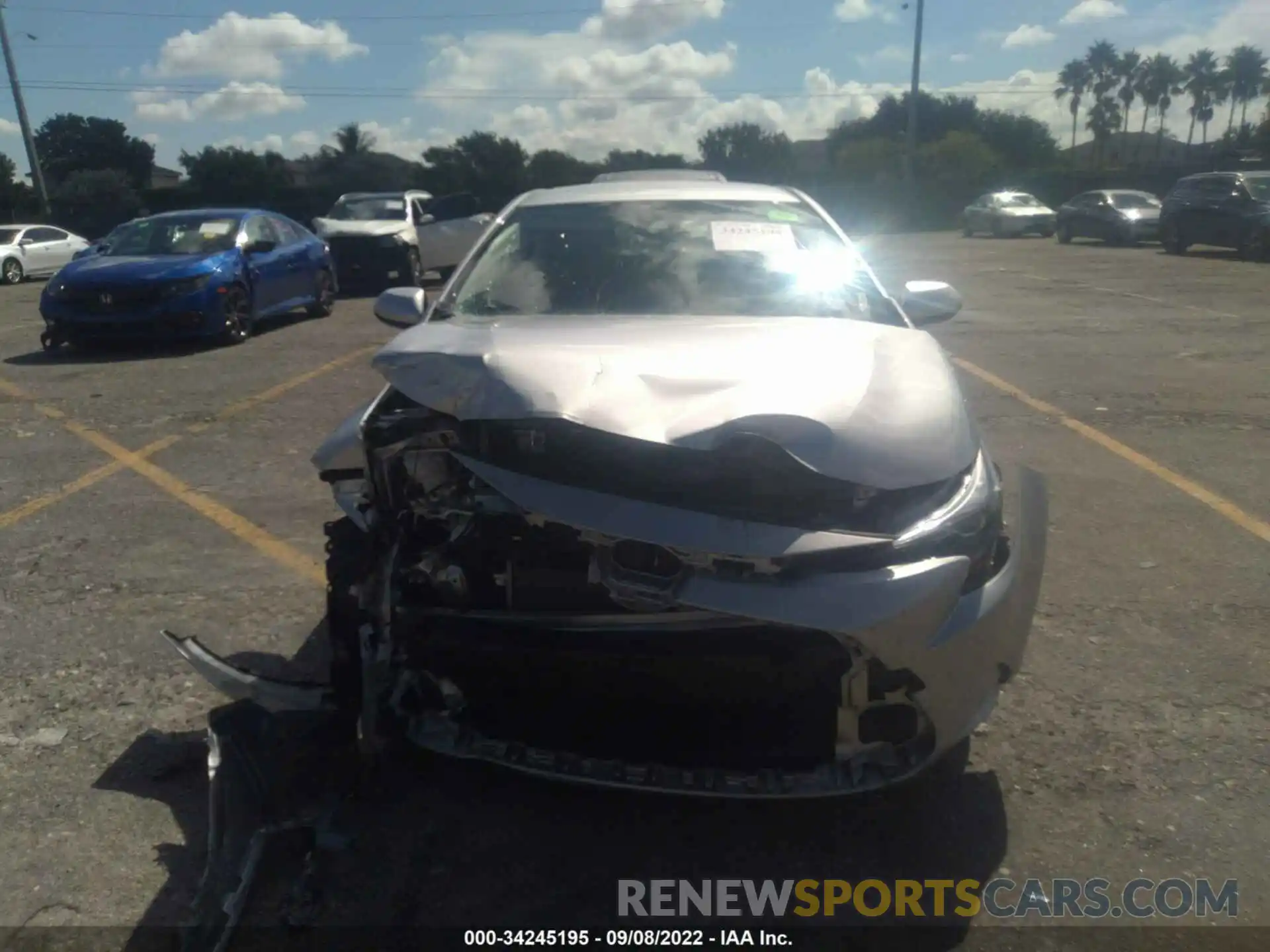 6 Photograph of a damaged car JTDEAMDE0MJ009068 TOYOTA COROLLA 2021