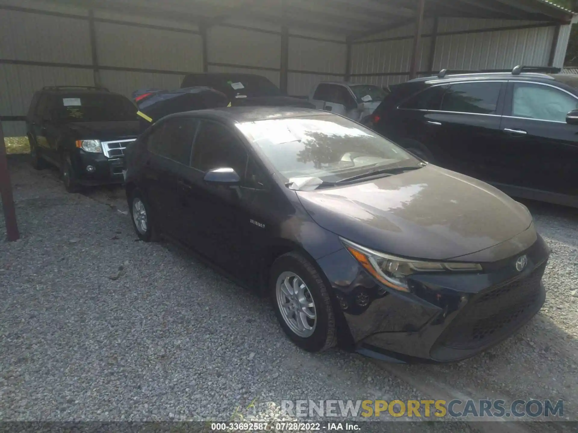 1 Photograph of a damaged car JTDEAMDE0MJ009989 TOYOTA COROLLA 2021