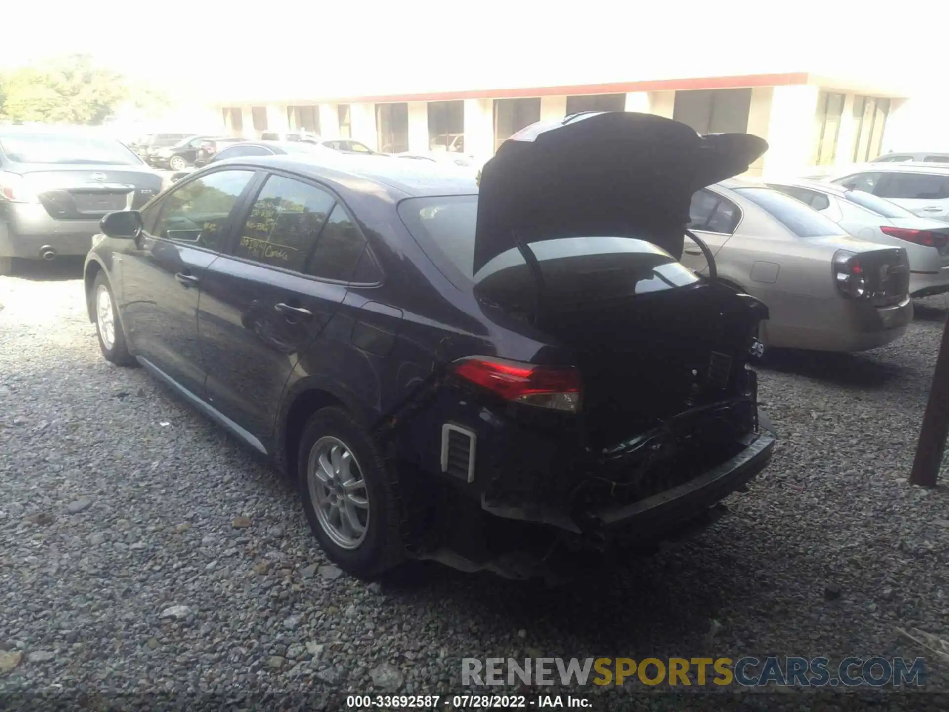 3 Photograph of a damaged car JTDEAMDE0MJ009989 TOYOTA COROLLA 2021