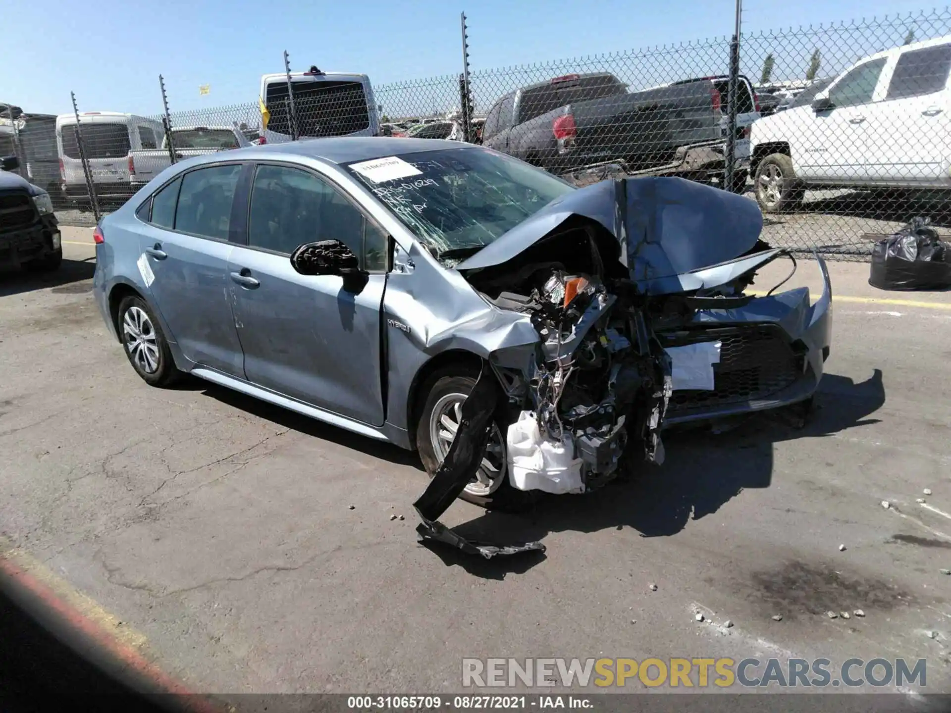 1 Photograph of a damaged car JTDEAMDE0MJ010219 TOYOTA COROLLA 2021