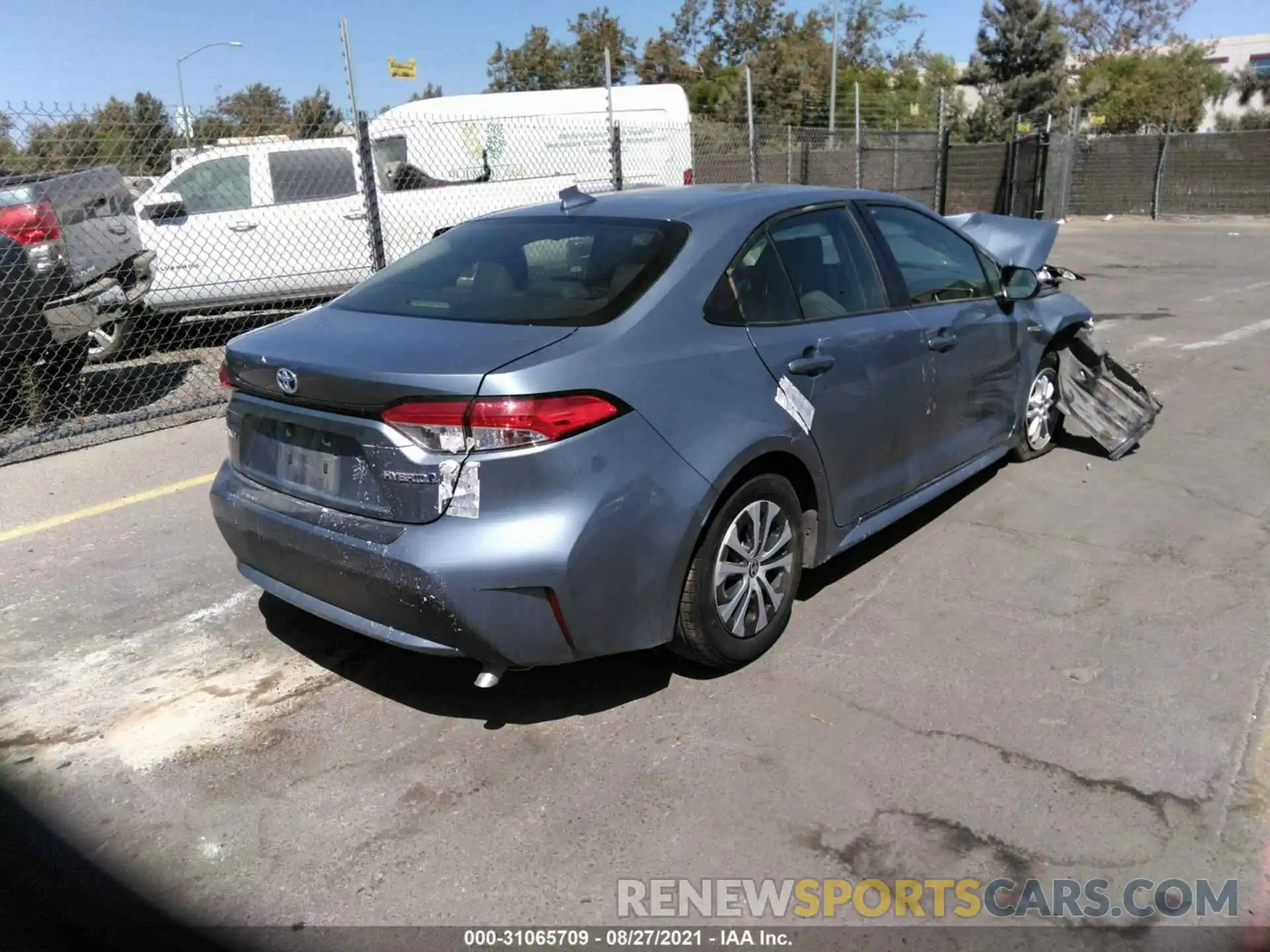 4 Photograph of a damaged car JTDEAMDE0MJ010219 TOYOTA COROLLA 2021