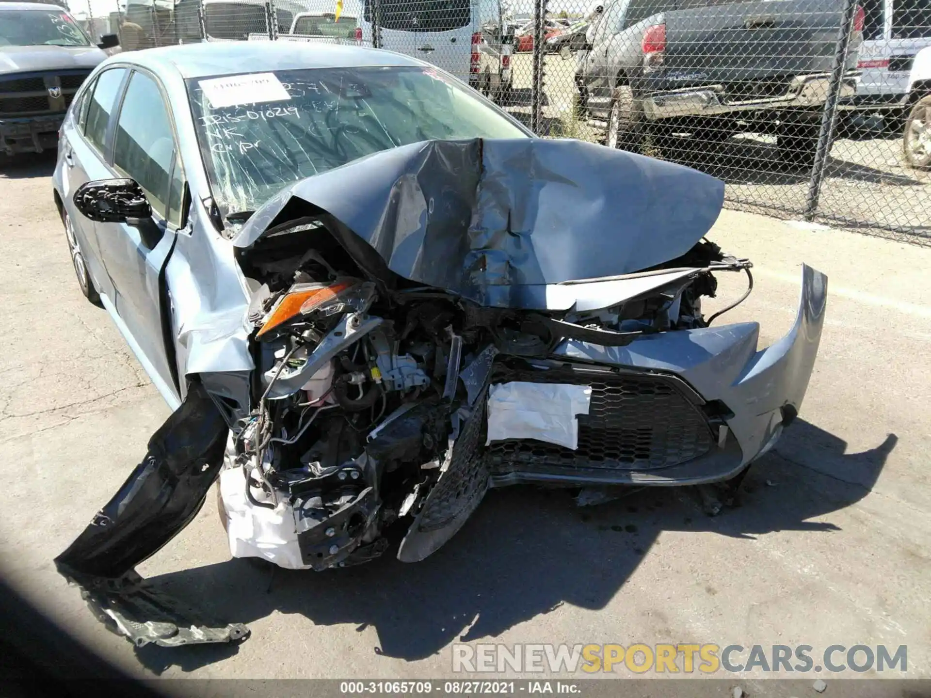 6 Photograph of a damaged car JTDEAMDE0MJ010219 TOYOTA COROLLA 2021