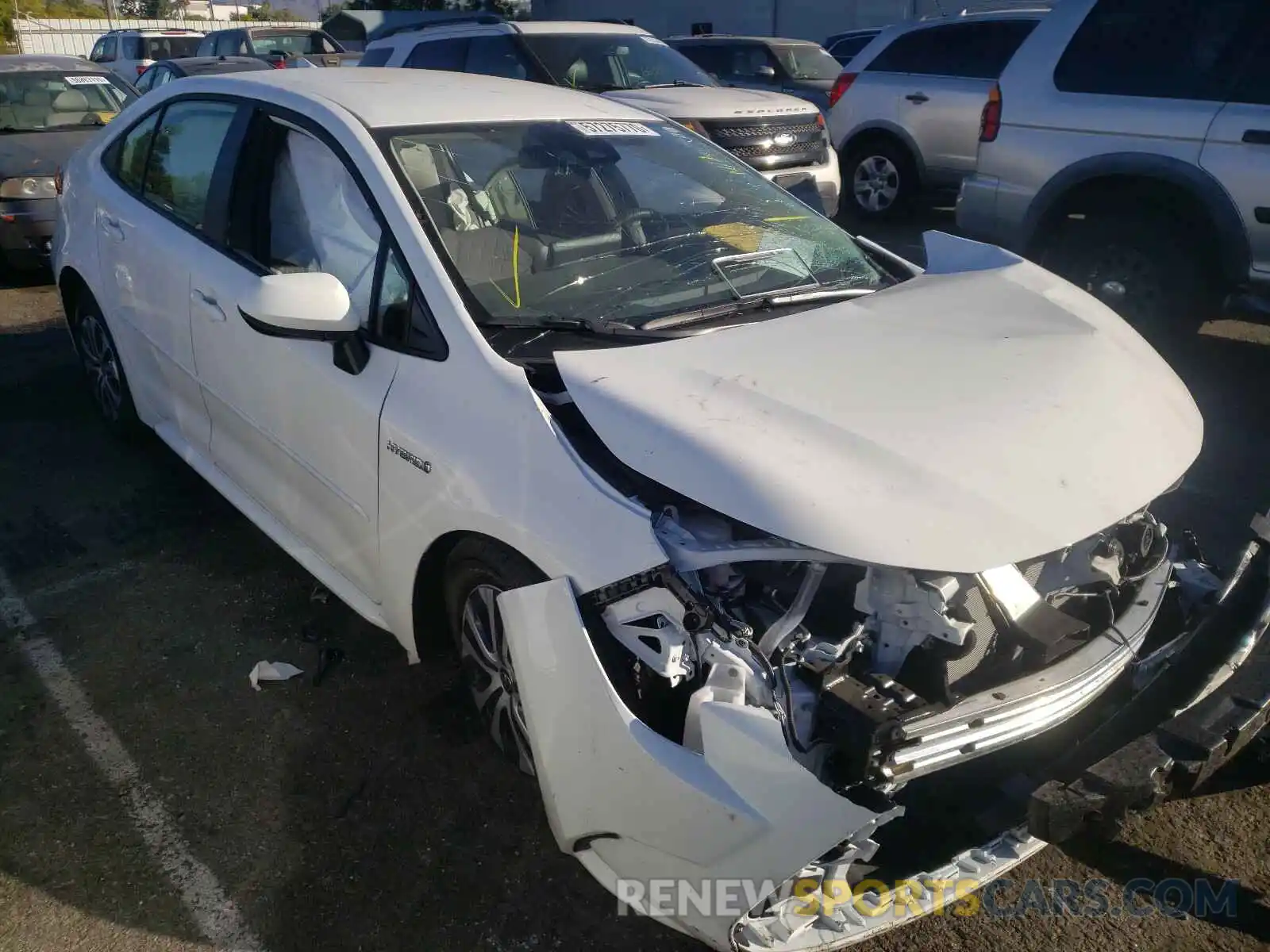 1 Photograph of a damaged car JTDEAMDE0MJ010754 TOYOTA COROLLA 2021