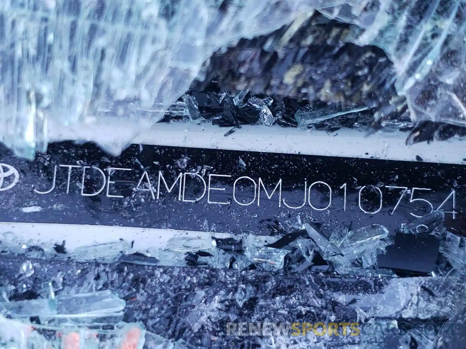 10 Photograph of a damaged car JTDEAMDE0MJ010754 TOYOTA COROLLA 2021