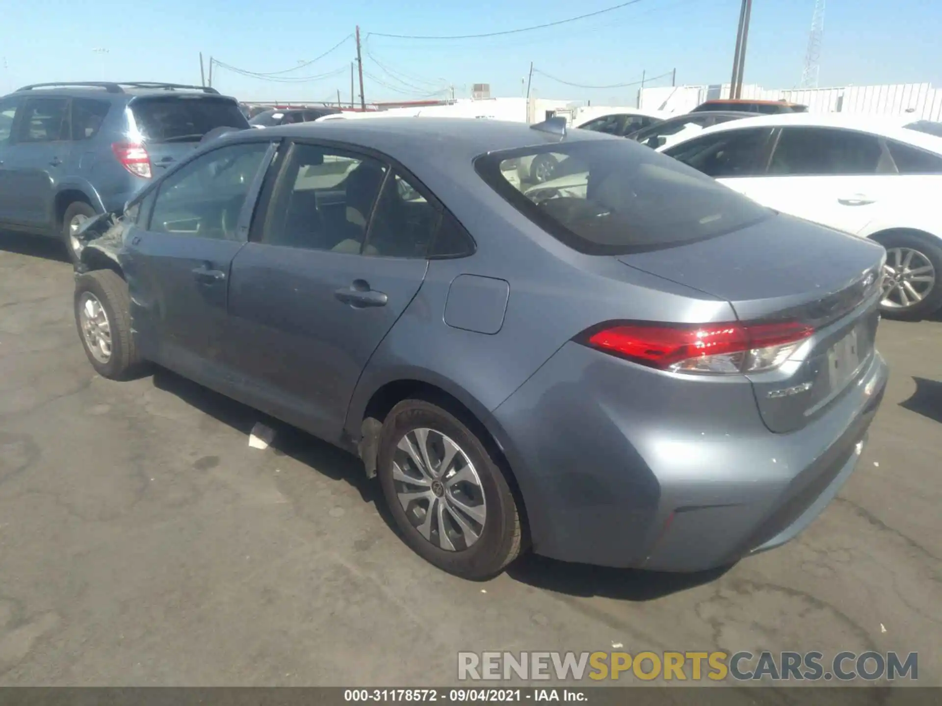 3 Photograph of a damaged car JTDEAMDE0MJ011855 TOYOTA COROLLA 2021