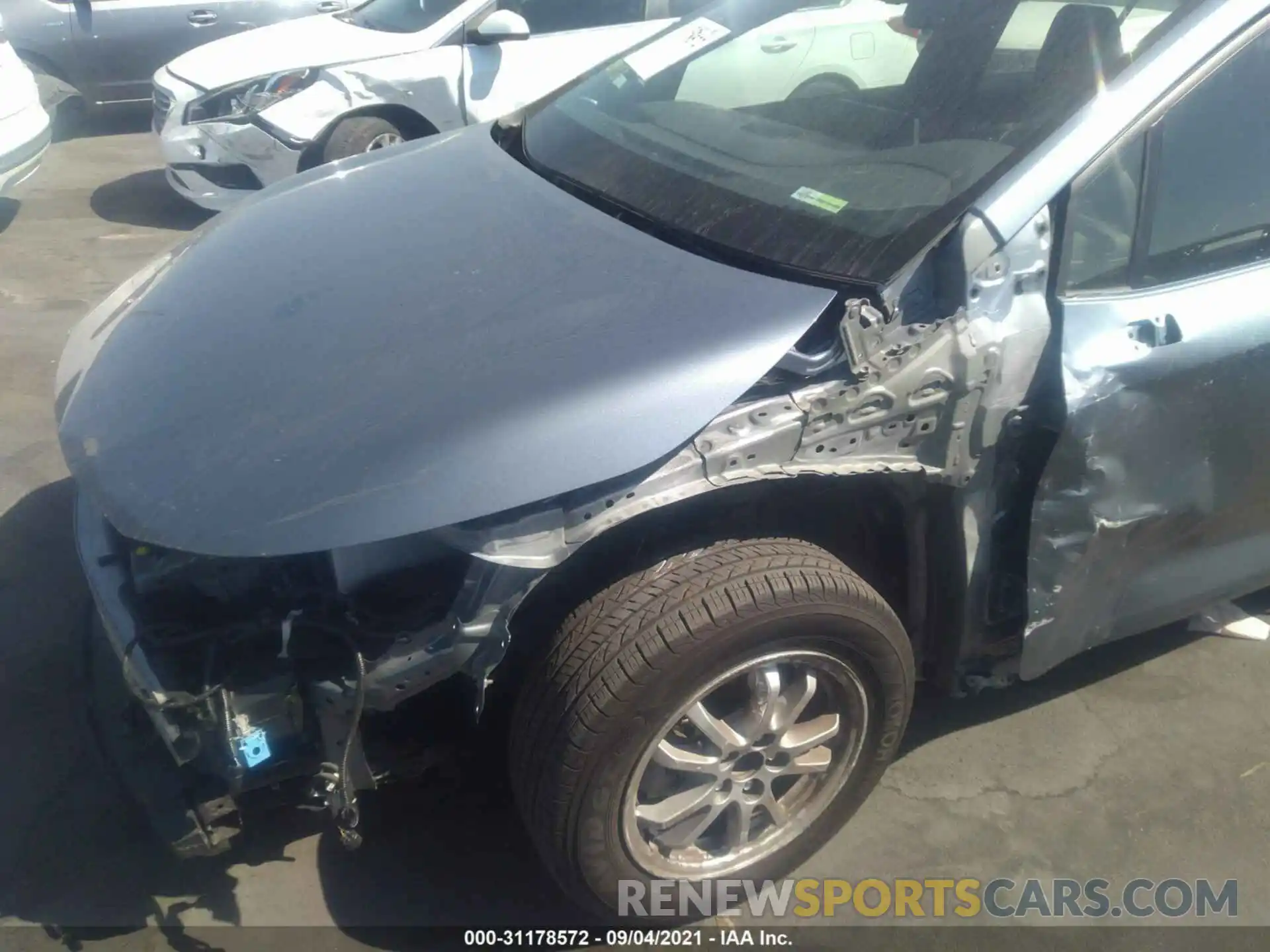 6 Photograph of a damaged car JTDEAMDE0MJ011855 TOYOTA COROLLA 2021