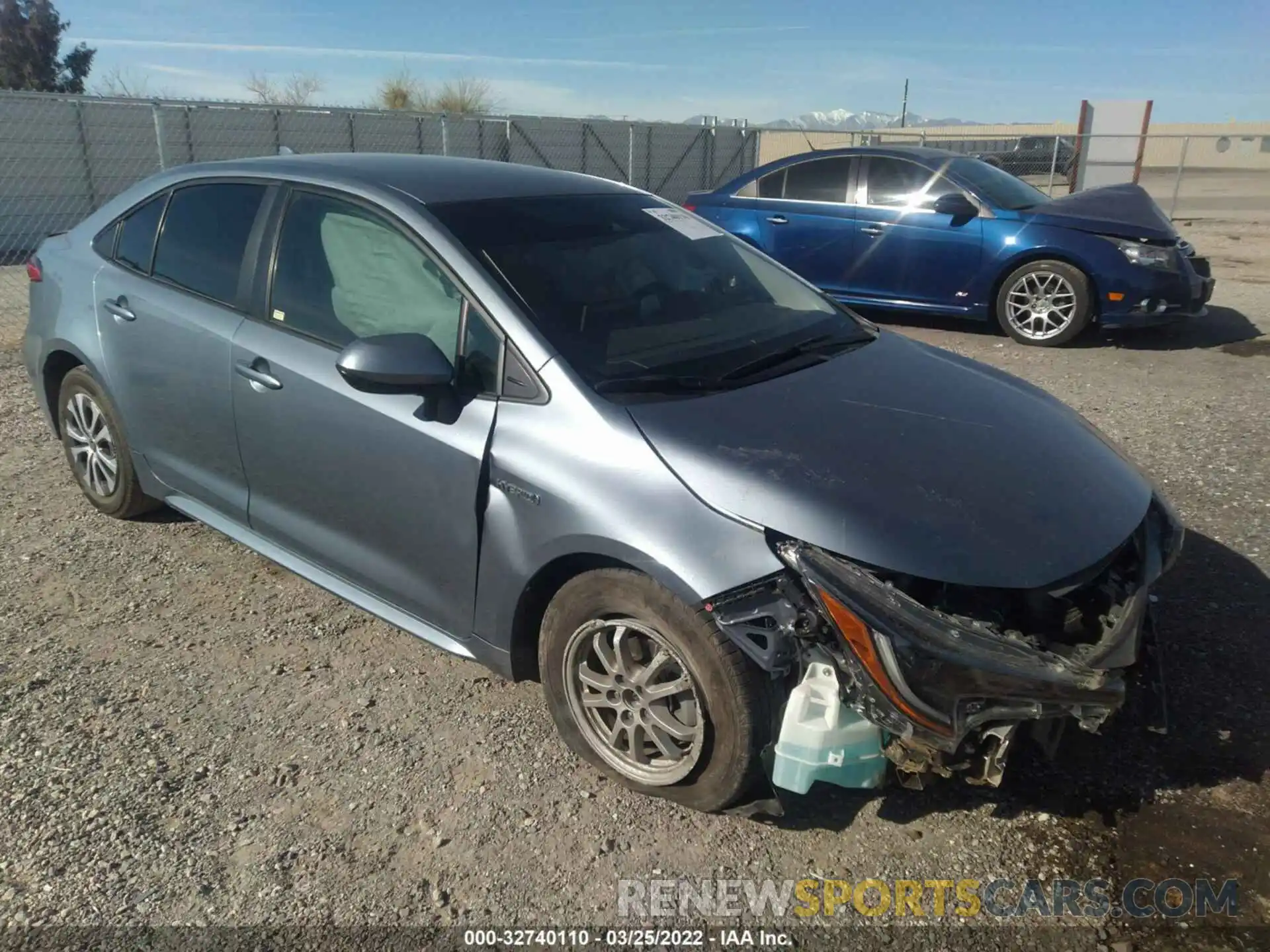 1 Photograph of a damaged car JTDEAMDE0MJ011998 TOYOTA COROLLA 2021